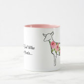 ヤギのコーヒーマグが大好きな女の子 マグカップ (中央)