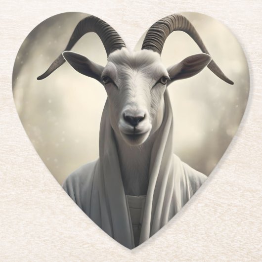 ヤギのシェパード ペーパーコースター (正面)