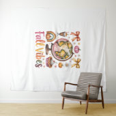 ヤギのシャツカントリーカボチャ タペストリー (インサイチュ(横))