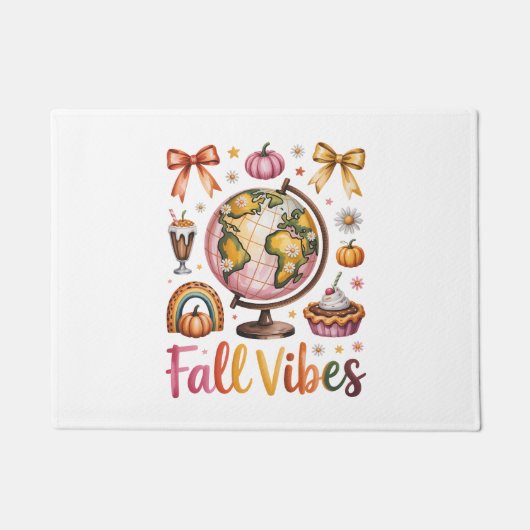 ヤギのシャツカントリーカボチャ ドアマット (正面)