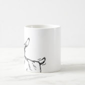 ヤギのスケッチことわざ「Hej!」 コーヒーマグカップ (中央)