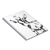 ヤギのスケッチことわざ「Hej!」 ノートブック (右側)