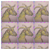 ヤギのスケッチ ファブリック (見本)