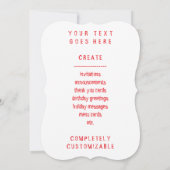 ヤギのスケッチ 招待状 (裏面)