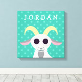 ヤギのスタンレー キャンバスプリント (インサイチュ (ウッドフロア))