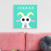 ヤギのスタンレー キャンバスプリント (インサイチュ (リビング))