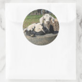 ヤギのステッカーセット6 ラウンドシール (バッグ)