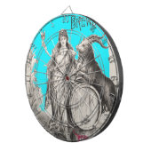 ヤギのダーツボード付きボックビールの女神 ダーツボード (正面右)