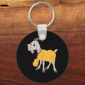 ヤギのチーズ愛好家のためのヤギのチーズ キーホルダー (正面)
