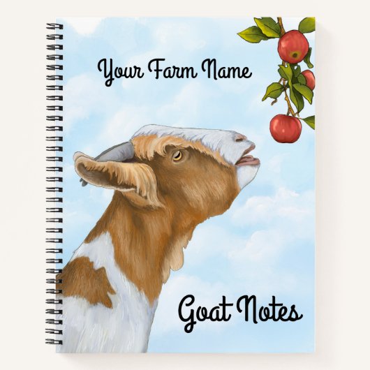 ヤギのノートのジャーナル保-あなたのヤギをまっすぐ ノートブック (正面)
