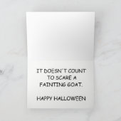 ヤギのハロウィン気絶のカード カード (内部)
