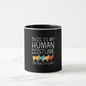 ヤギのハロウィーンの人間の衣装 マグカップ (中央)