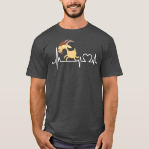 ヤギのハートビーおもしろいト農場用 Tシャツ