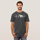 ヤギのハートビートパルスファーム動物の農業生活 Tシャツ (正面フル)