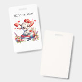 ヤギのパイロット 誕生日 バッジ (正面＆裏面)