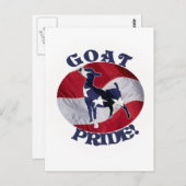 ヤギのプライドの米国旗米国 ポストカード (正面/裏面)