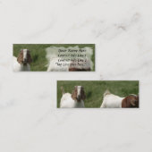 ヤギのプロフィールカード スキニー名刺 (正面/裏面)