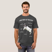 ヤギのベビー子のかわいい動物愛者の解剖学 Tシャツ (正面フル)