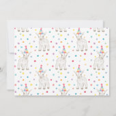 ヤギのペット動物園誕生日サンキューカード サンキューカード (裏面)