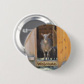 ヤギのボタン 缶バッジ (正面&裏面)