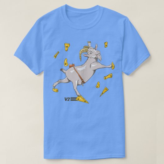 ヤギのボルダリングジムロック登山  Tシャツ (デザイン正面)