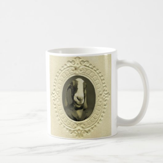 ヤギのポートレート コーヒーマグカップ (右)