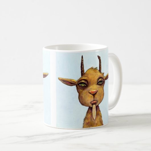 ヤギのマグ コーヒーマグカップ (正面右)