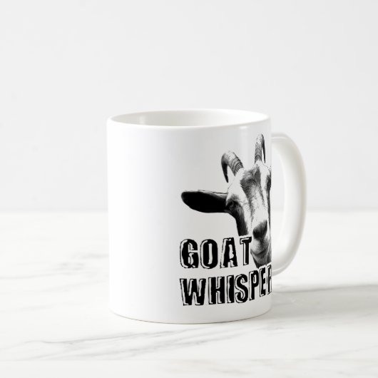 ヤギのマグ-ヤギの囁くもののコーヒー・マグ コーヒーマグカップ (正面右)
