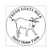 ヤギのミルク事業名 ラバースタンプ (インプリント)