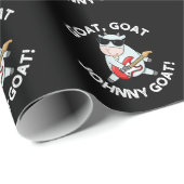 ヤギのヤギのジョニーおもしろいヤギ動物プンダークBG ラッピングペーパー (ロールコーナー)