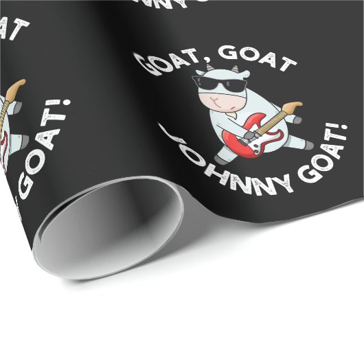 ヤギのヤギのジョニーおもしろいヤギ動物プンダークBG ラッピングペーパー (ロールコーナー)