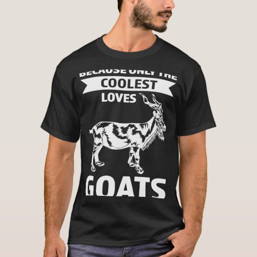ヤギのヤギクールを愛しているだけだから Tシャツ (正面)