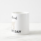 ヤギのユーモア：先に行って私の日を作る コーヒーマグカップ (中央)