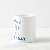 ヤギのユーモア:行って、私の一日を作る コーヒーマグカップ (中央)