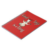 ヤギのヨガはモノだ | GetYerGoat™ ノートブック (左側)