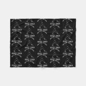 ヤギのヨガファームが好きな女の子おもしろいだけ フリースブランケット (正面(横))