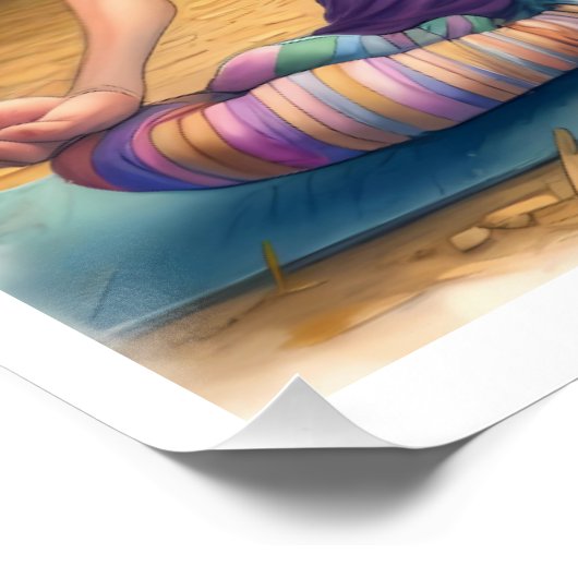 ヤギのヨガ ポスター (コーナー)