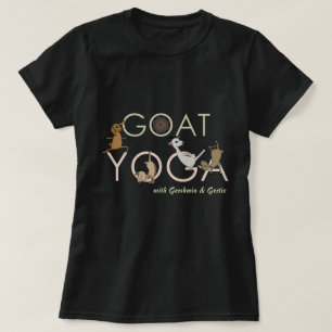 ヤギのヨガ  ヤギがヨガをしている Tシャツ