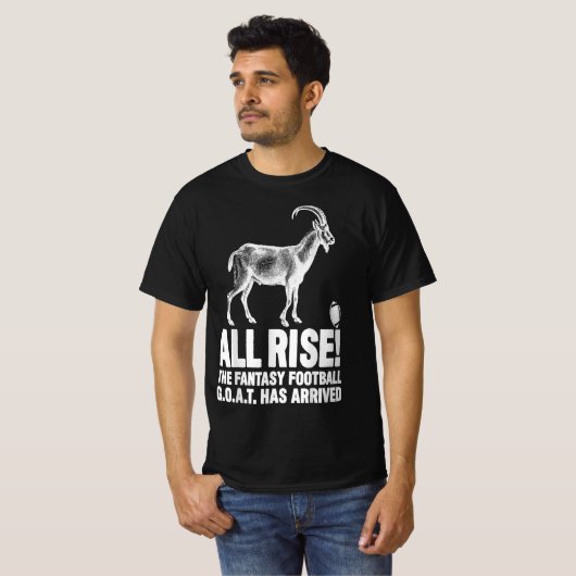 ヤギのリーグチャンピオンファンタジー Tシャツ (正面フル)