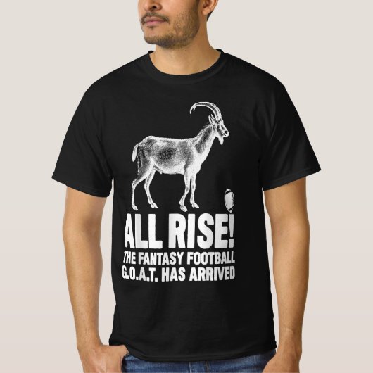 ヤギのリーグチャンピオンファンタジー Tシャツ (正面)