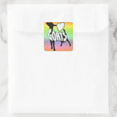 ヤギのロゴアイコンが大好き スクエアシール (バッグ)