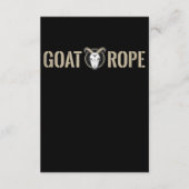 ヤギのロープヤギ飾りヤギ贈物 エンクロージャーカード (正面)