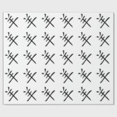 ヤギの中国のキャラクター ラッピングペーパー (フラット)