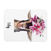 ヤギの冷凍機マグネットリリー マグネット (横)