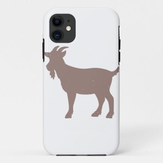 ヤギの動物の農場のシルエット Case-Mate iPhoneケース (裏面)