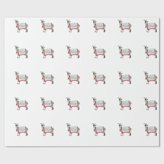 ヤギの包装紙 ラッピングペーパー (シーム)