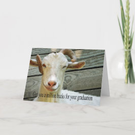 ヤギの卒業カード カード