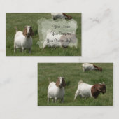 ヤギの名刺のテンプレート 名刺 (正面/裏面)