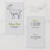 ヤギの名刺 名刺 (正面/裏面)