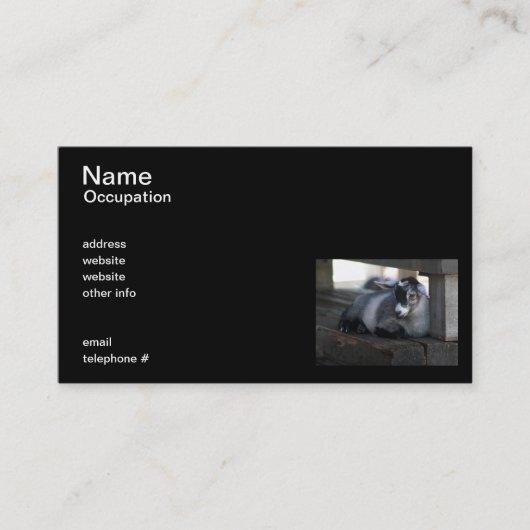 ヤギの名刺 名刺 (正面)